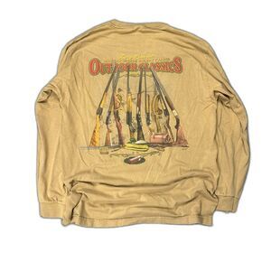 VTG L 90s Hunting Shotgun Long Sleeve Realtree Carhartt Style T shirt